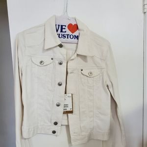 White denim jacket